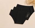 Women's Seamless Bikini Underwear- Trio (3-pack/all black)